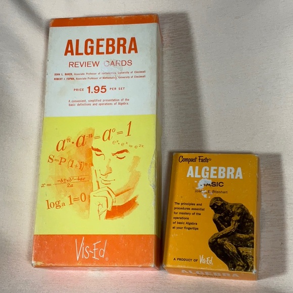 Vintage Algebra Review Cards & Algebra Basic Cards by Vis-Ed - Picture 13 of 13